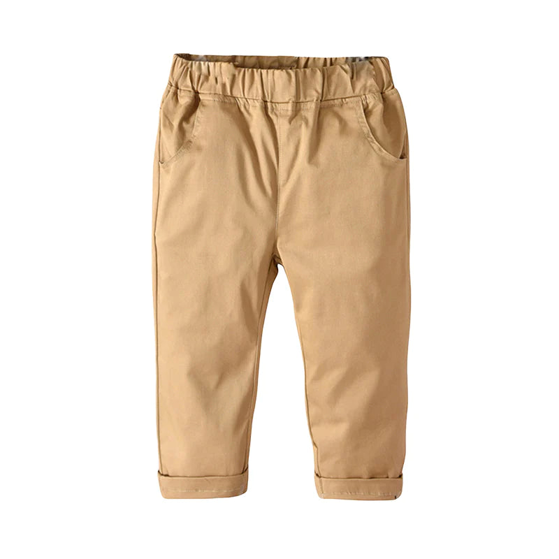 Boys Solid Color Pants