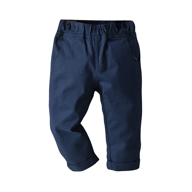 Boys Solid Color Pants
