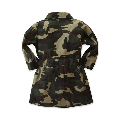 Toddler Girls Camo Bow Jacket