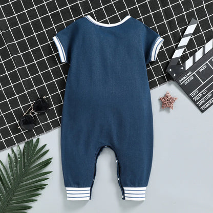 Baby Boy Cartoon Print Jumpsuit