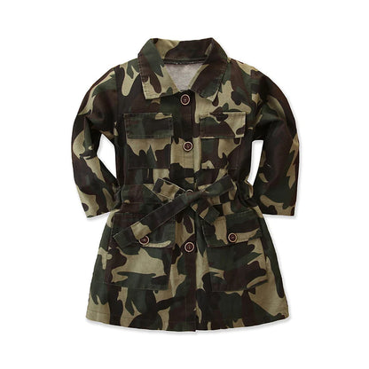 Toddler Girls Camo Bow Jacket